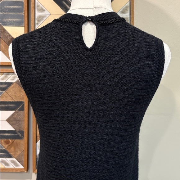 Ralph Lauren Collection Hand Knit Macrame Fringe Sleeveless Silk Sweater Top S - Picture 8 of 14